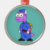 イラストレーションの尖頭配管工。 メタルオーナメント (正面)