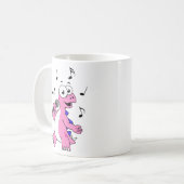 イラストレーションの歌のStegosaurus。 コーヒーマグカップ (正面左)