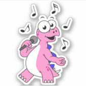 イラストレーションの歌のStegosaurus。 シール (正面)