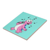 イラストレーションの歌のStegosaurus。 タイル (側面)