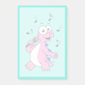 イラストレーションの歌のStegosaurus。 ポストイット (正面)