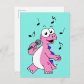 イラストレーションの歌のStegosaurus。 ポストカード (正面/裏面)