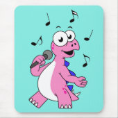 イラストレーションの歌のStegosaurus。 マウスパッド (正面)