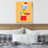 イラストレーションの気管支嚢胞配送業者。 キャンバスプリント (インサイチュ (寝室))