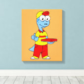 イラストレーションの気管支嚢胞配送業者。 キャンバスプリント (インサイチュ (ウッドフロア))