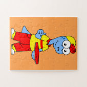 イラストレーションの気管支嚢胞配送業者。 ジグソーパズル (横)