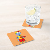 イラストレーションの気管支嚢胞配送業者。 スクエアペーパーコースター (インサイチュ)