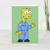 イラストレーションの気管支整備士。 カード (正面)