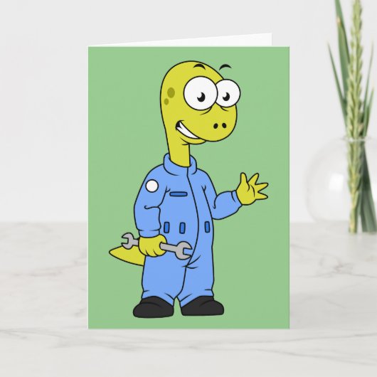 イラストレーションの気管支整備士。 カード (正面)