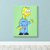 イラストレーションの気管支整備士。 キャンバスプリント (インサイチュ (ウッドフロア))