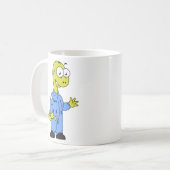 イラストレーションの気管支整備士。 コーヒーマグカップ (正面左)