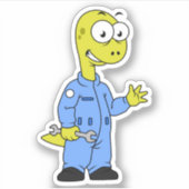 イラストレーションの気管支整備士。 シール (正面)