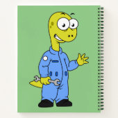 イラストレーションの気管支整備士。 ノートブック (裏面)