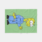 イラストレーションの気管支整備士。 フリースブランケット (正面(横))