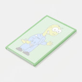 イラストレーションの気管支整備士。 ポストイット (アングル)