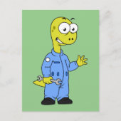 イラストレーションの気管支整備士。 ポストカード (正面)