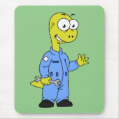 イラストレーションの気管支整備士。 マウスパッド (正面)