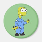 イラストレーションの気管支整備士。 マグネット (正面)