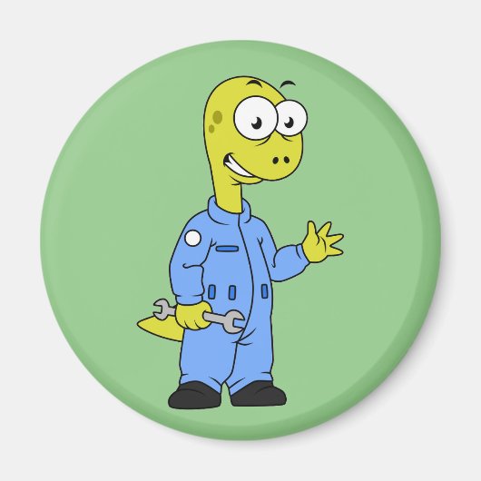 イラストレーションの気管支整備士。 マグネット (正面)