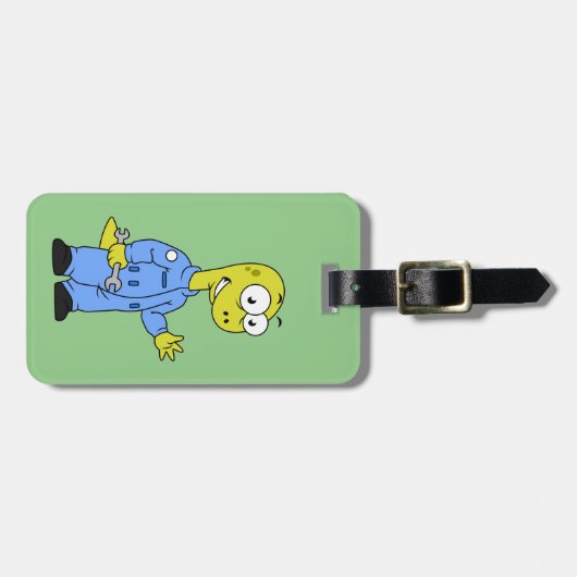 イラストレーションの気管支整備士。 ラゲッジタグ