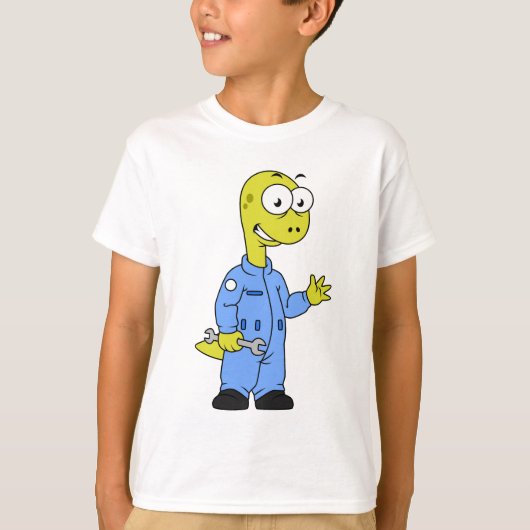 イラストレーションの気管支整備士。 Tシャツ (正面)