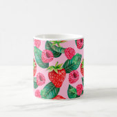 イラストレーションの水彩手描き模様 コーヒーマグカップ (中央)