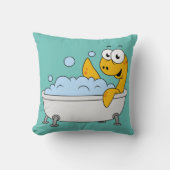 イラストレーションの水浴びローチネスのモンスター。 クッション (正面)