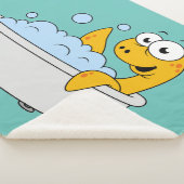 イラストレーションの水浴びローチネスのモンスター。 シェルパブランケット (3/4)