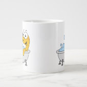 イラストレーションの水浴びローチネスのモンスター。 ジャンボコーヒーマグカップ (正面)