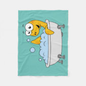 イラストレーションの水浴びローチネスのモンスター。 フリースブランケット (正面)