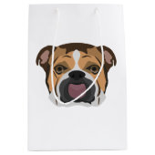 イラストレーションの英国のブルドッグ ミディアムペーパーバッグ (正面)