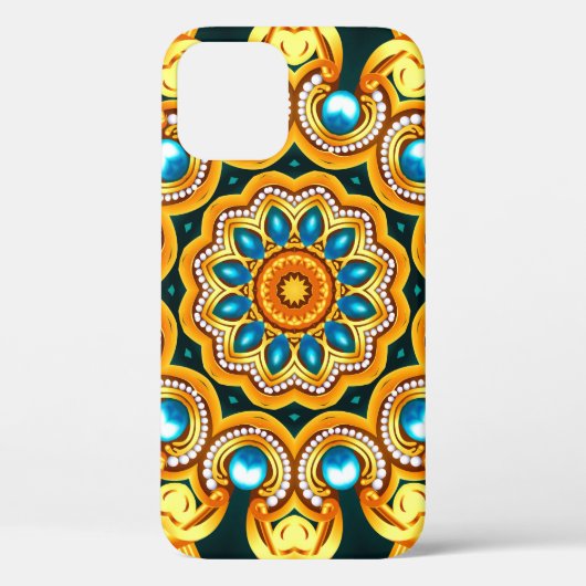 イラストレーションの装飾的な背景枠 Case-Mate iPhoneケース (裏面)