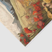 イラストレーションの谷半抽象芸術野草 薄葉紙 (詳細)