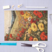 イラストレーションの谷半抽象芸術野草 薄葉紙 (クラフト)