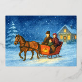 イラストレーションの1馬オープンスレイライドファミリー 箔シーズンカード (裏面)