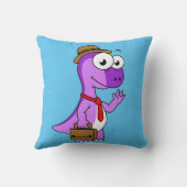 イラストレーションのPachycephalosaurusビジネスマン。 クッション (裏面)