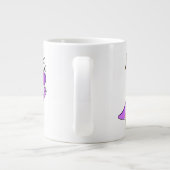 イラストレーションのPachycephalosaurusビジネスマン。 ジャンボコーヒーマグカップ (裏面)