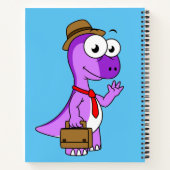 イラストレーションのPachycephalosaurusビジネスマン。 ノートブック (裏面)