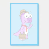 イラストレーションのPachycephalosaurusビジネスマン。 ポストイット (正面)