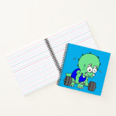 イラストレーションのTriceratopsの重量を持ち上げる。 ノートブック (内部)