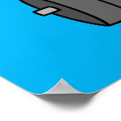 イラストレーションのTriceratopsの重量を持ち上げる。 ポスター (角)