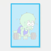 イラストレーションのTriceratopsの重量を持ち上げる。 ポストイット (正面)