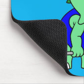 イラストレーションのTriceratopsの重量を持ち上げる。 マウスパッド (コーナー)