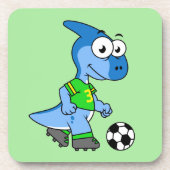 イラストレーションはパラショロフォス遊のサッカー。 コースター (正面)