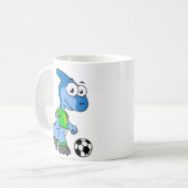 イラストレーションはパラショロフォス遊のサッカー。 コーヒーマグカップ (正面左)
