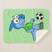 イラストレーションはパラショロフォス遊のサッカー。 シェルパブランケット (正面(横))