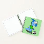 イラストレーションはパラショロフォス遊のサッカー。 ノートブック (内部)