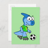 イラストレーションはパラショロフォス遊のサッカー。 ポストカード (正面/裏面)