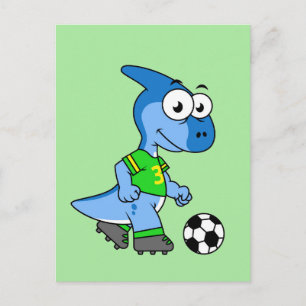 イラストレーションはパラショロフォス遊のサッカー。 ポストカード
