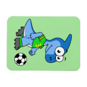 イラストレーションはパラショロフォス遊のサッカー。 マグネット (横)